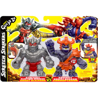 Moose Toys Heroes of Goo Jit Zu - Stretch Strikers S11 Vs Pack Knight Blazagon Vs Gladiator Corruptagon, Spielfigur 