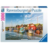 Ravensburger Puzzle: Romantische Hafenwelt von Ahrenshoop (1000 Teile) 