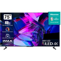 Hisense 75U7KQ, LED-Fernseher 189 cm (75 Zoll), schwarz/silber, UltraHD/4K, Triple Tuner, HDR10+, WLAN, LAN, Bluetooth, 120Hz Panel