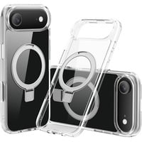 Nevox StyleShell SHOCKFlex mit Standfunktion, Handyhülle transparent, iPhone 17 Air, kompatibel mit MagSafe