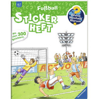 Ravensburger Wieso? Weshalb? Warum? Stickerheft - Fußball, Lernbuch 
