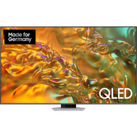 SAMSUNG GQ-55Q80D, QLED-Fernseher 138 cm (55 Zoll), silber/schwarz, UltraHD/4K, HDR, Twin Tuner, Direct Full Array, 120Hz Panel