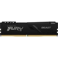 Kingston FURY DIMM 16 GB DDR4-3200 , Arbeitsspeicher schwarz, KF432C16BB1/16, Beast, INTEL XMP