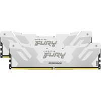 Kingston FURY DIMM 32 GB DDR5-8000 (2x 16 GB) Dual-Kit, Arbeitsspeicher weiß, KF580C38RWK2-32, Renegade XMP, INTEL XMP