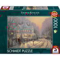 Schmidt Spiele Thomas Kinkade Studios: Feierliche Weihnachtstage, Puzzle 1000 Teile