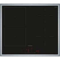 Siemens ED64RHSB1E iQ500, Autarkes Kochfeld schwarz/edelstahl, 60 cm, Home Connect