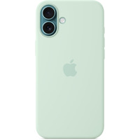 Apple Silikon Case mit MagSafe, Handyhülle hellgrün, iPhone 16 Plus