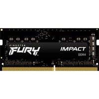Kingston FURY SO-DIMM 16 GB DDR4-3200 , Arbeitsspeicher schwarz, KF432S20IB/16, Impact, INTEL XMP