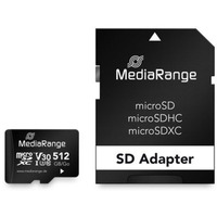 MediaRange 512 GB microSDXC, Speicherkarte schwarz, Class 10
