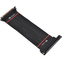 Thermaltake TT Premium PCI-E 4.0 Extender-Kabel, Verlängerungskabel schwarz, 20cm, abgewinkelt