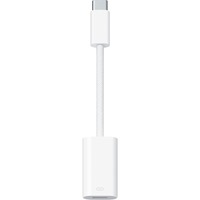 Apple USB Adapter, USB-C Stecker > Lightning Buchse weiß, gesleevt