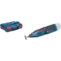 Bosch Akku-Rotationswerkzeug GRO 12V-35 Professional, Multifunktions-Werkzeug blau/schwarz, ohne Akku und Ladegerät, in L-BOXX
