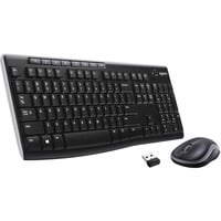 Logitech Wireless Combo MK270, Set schwarz/silber, DE-Layout, Rubberdome