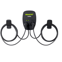 PRACHT Wallbox ALPHA XT+, 2 Ladepunkte 2,3 - 22 kW schwarz, 2x 5,5 Meter Kabel, RFID