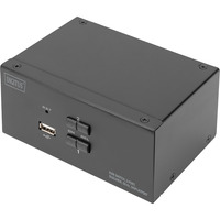 Digitus KVM-Switch DisplayPort 2x 1 schwarz, Dual Display