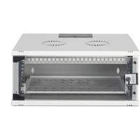 Digitus Netzwerk-Set SOHO Pro 19" 540x400 mm (BxT), IT-Schrank hellgrau, unmontiert, 4 Höheneinheiten