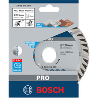 Bosch PRO Multi Material Diamant-Trennscheibe, Ø 125mm Bohrung 22,23mm
