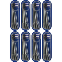 Braun Oral-B iO Strahlendes Weiss 8er, Aufsteckbürste schwarz, Für eine aufhellende Reinigung