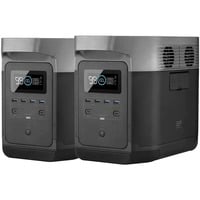 EcoFlow DELTA 2, tragbare Powerstation schwarz, 1.024 Wh, X-boost 2.700W, LFP-Akku