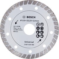 Bosch Diamanttrennscheibe Turbo, Ø 115mm Bohrung 22,23mm