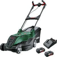 Bosch Heimwerken & Garten Akku-Rasenmäher AdvancedRotak 36V-44-750, 36 Volt grün/schwarz, 2x Li-Ionen Akku 4,0Ah, POWER FOR ALL