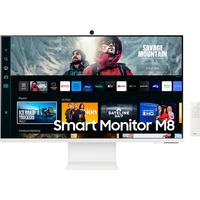 SAMSUNG Smart Monitor M80C S32CM801UU, LED-Monitor 80 cm (32 Zoll), weiß, UltraHD/4K, VA, WLAN, Bluetooth