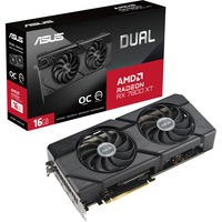 ASUS Radeon RX 7800 XT DUAL OC, Grafikkarte schwarz, RDNA 3, GDDR6, 3x DisplayPort, 1x HDMI 2.1