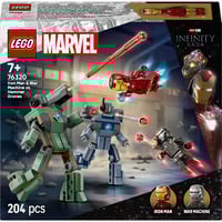 LEGO 76320 Marvel Super Heroes Iron Man & War Machine vs. Hammer-Drohnen, Konstruktionsspielzeug