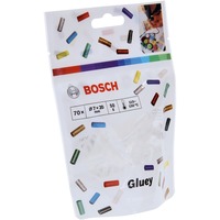 Bosch Gluey-Klebesticks, transparent, Ø 7mm x 20mm, Kleber transparent, 70 Stück, für Gluey Pen