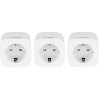 Bosch Smart Home Zwischenstecker Kompakt, Schaltsteckdose weiß, 3er Pack