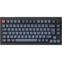 Keychron V1 Max, Gaming-Tastatur schwarz/blaugrau, ES-Layout, Gateron Jupiter Red, Hot-Swap, RGB
