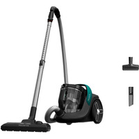 Rowenta Green Force Cyclonic Max RO7B12, Bodenstaubsauger schwarz/türkis