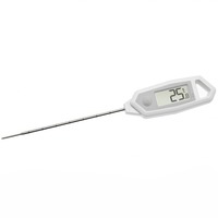 TFA Digitales Einstich-Thermometer 30.1064 weiß, Einstechfühler 116mm