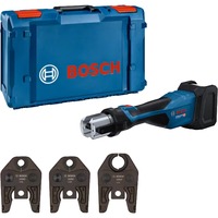 Bosch Professional Akku-Presswerkzeug GPT 18V-32 Professional solo, 18Volt, Kit U, Pressmaschine blau, ohne Akku und Ladegerät, 3 Pressbacken Standard U, in L-BOXX