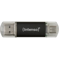 Intenso Twist Line 512 GB, USB-Stick anthrazit/transparent, USB-A 3.2 Gen 1, USB-C 3.2 Gen 1