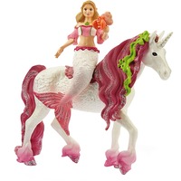 Schleich Bayala Meerjungfrau-Feya auf Unterwassereinhorn, Spielfigur