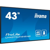 iiyama ProLite LE4341S-B2, Public Display schwarz (glänzend), FullHD, IPS, Mediaplayer