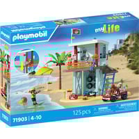 PLAYMOBIL 71903 myLife Rettungsturm mit Beach Buggy, Konstruktionsspielzeug 