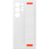 SAMSUNG Silicone Grip Case, Schutzhülle weiß/orange, Samsung Galaxy S23 Ultra