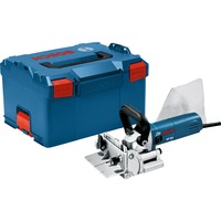 Bosch Flachdübel-Fräse GFF 22 A, Nutfräse blau, 670 Watt, L-BOXX 238