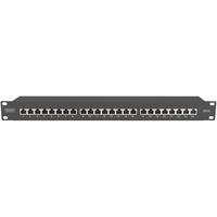 Digitus DN-91624S-EA-B, Patchpanel schwarz, 19", Cat.6A