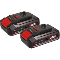 Einhell Akku Power-X-Change Twinpack 18V 2,5Ah CB rot/schwarz, 2 Stück