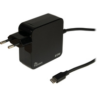 Inter-Tech Ladegerät Argus PD-2065, USB-C Charger schwarz, 1,80m Kabel, PD 3.0, 65 Watt