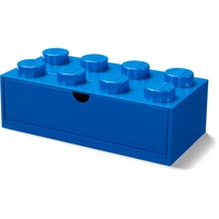 Room Copenhagen LEGO Schreibtischschublade 8 , Aufbewahrungsbox blau, Noppen