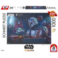 Schmidt Spiele Thomas Kinkade Studios: Star Wars The Mandalorian – Two for the Road, Puzzle 1000 Teile