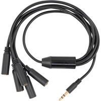 Shelly Splitter 1 zu 5, Kabel schwarz, 3,5mm Jack