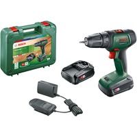 Bosch Akku-Bohrschrauber UniversalDrill 18V grün/schwarz, 2x Li-Ionen Akku 1,5Ah, Koffer, POWER FOR ALL ALLIANCE