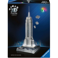 Ravensburger 3D Puzzle Iconics: Empire State Building - mit Licht 216