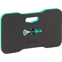 Wera Knie- und Handschmeichler Set 2, Knieschutz schwarz/grün, inkl. Wera Flaschenöffner