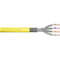 Digitus Professional Cat.7a S/FTP Verlegekabel simplex, B2ca gelb, 500 Meter Trommel